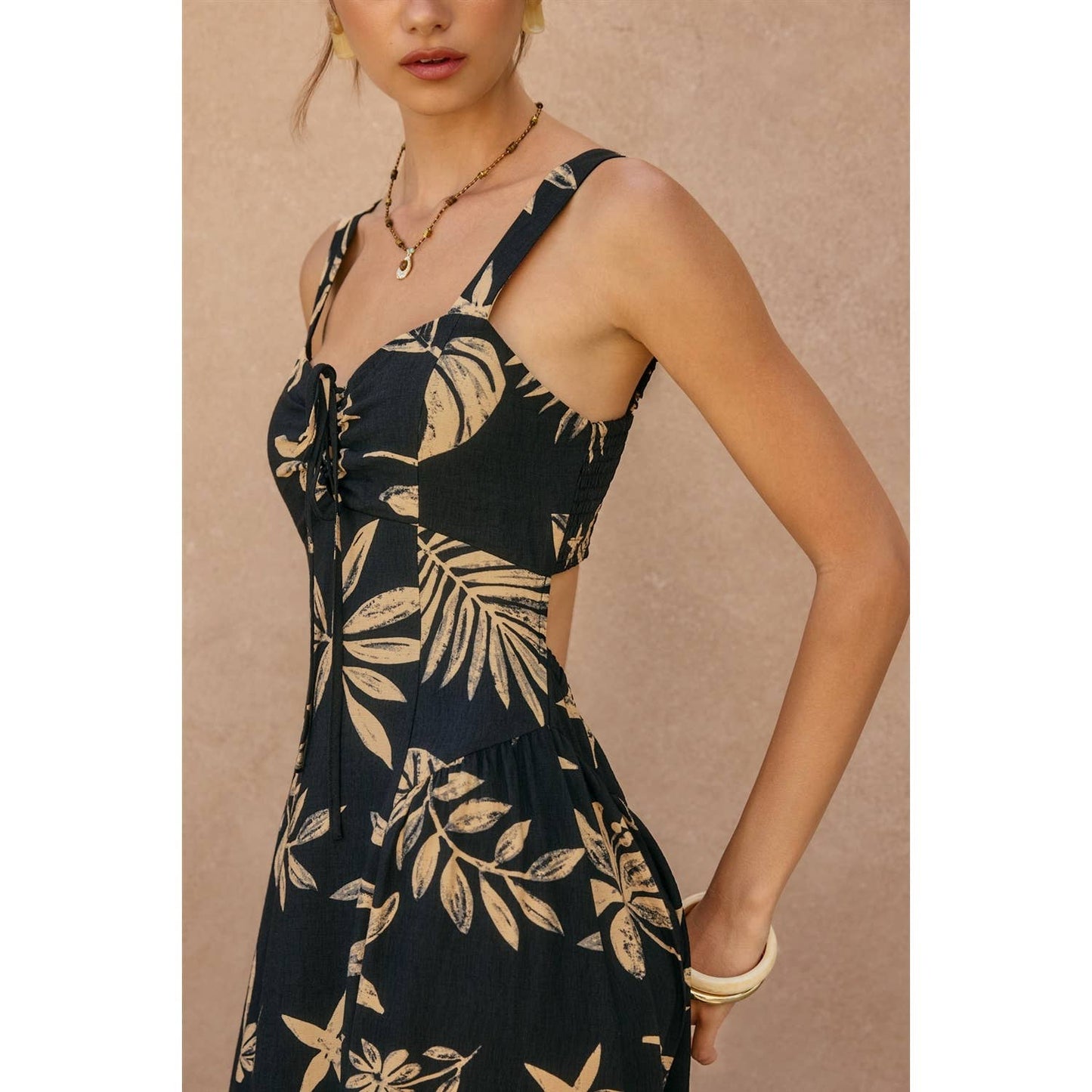Coconut Kiss Knotted Midi Dress