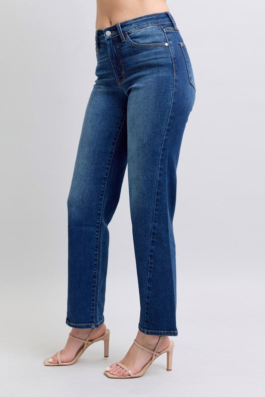 ONLINE EXCLUSIVE Judy Blue Side Seam Detail Straight Jeans with Pockets