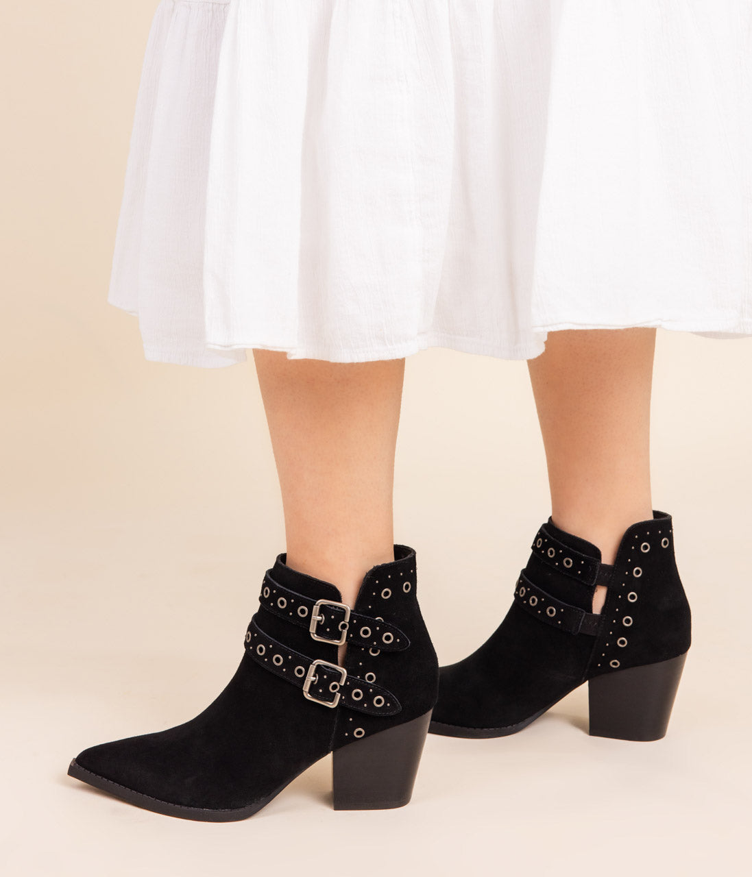 ONLINE EXCLUSIVE Elsa Leather Ankle Boot in Black