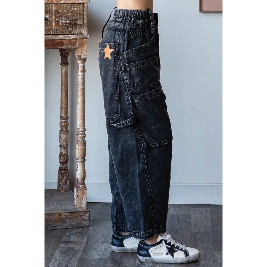 Oli & Hali mineral wash cargo jeans