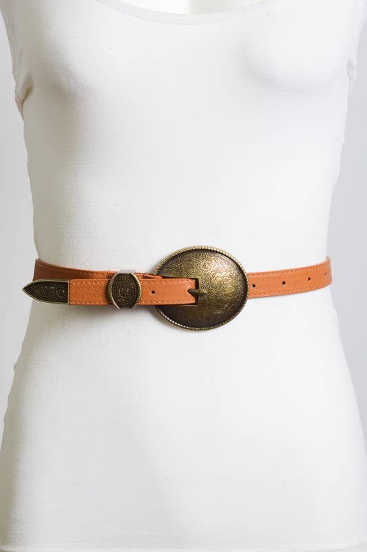 Bestseller! - Oval Embossed Vintage Buckle Belt ðŸ¤