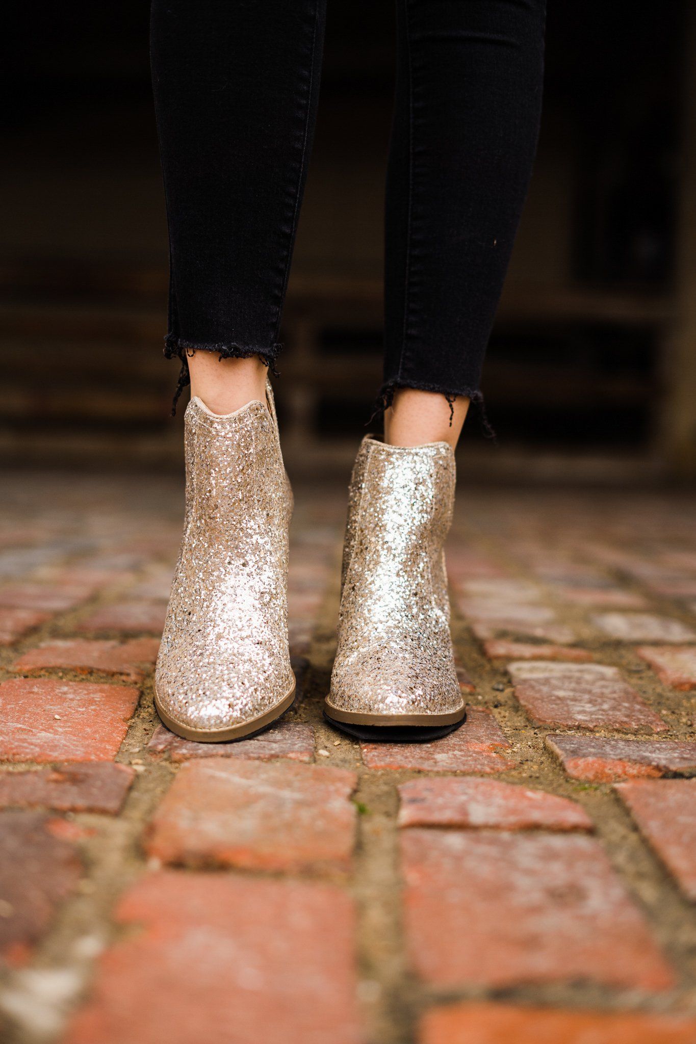 ONLINE EXCLUSIVE Fiera Booties in Gold