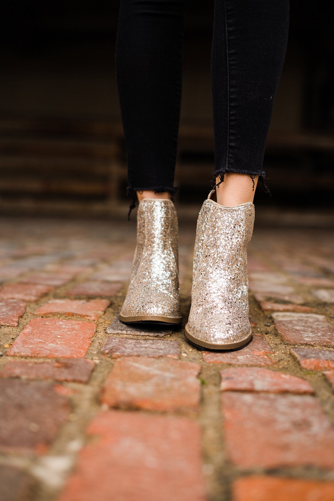 ONLINE EXCLUSIVE Fiera Booties in Gold