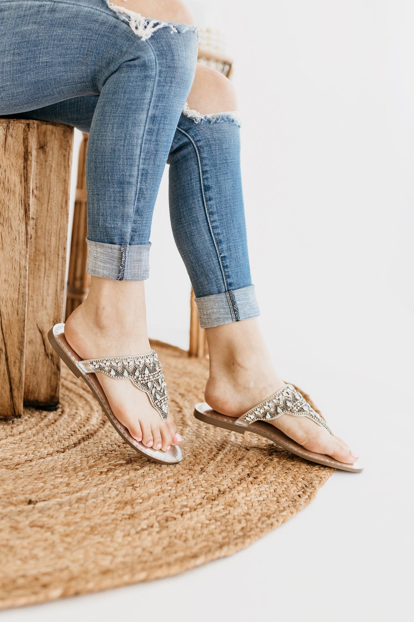 ONLINE EXCLUSIVE Loving U Sandals in Silver