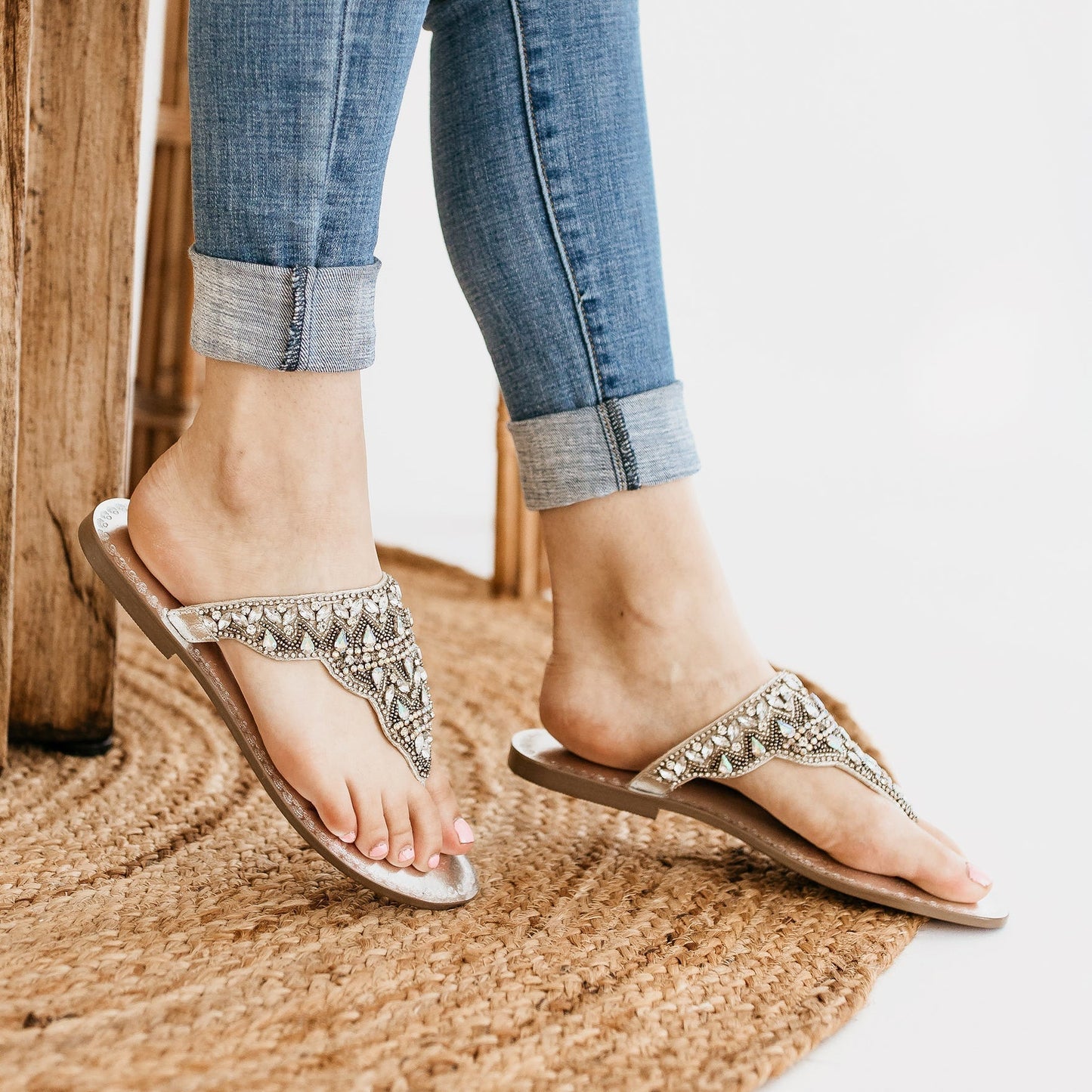 ONLINE EXCLUSIVE Loving U Sandals in Silver
