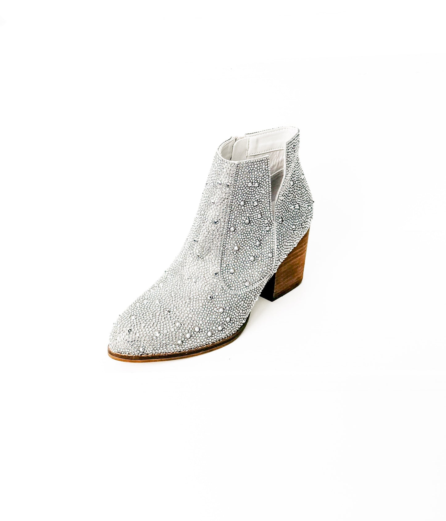 ONLINE EXCLUSIVE Shine Star Rhinestone Bootie in Silver