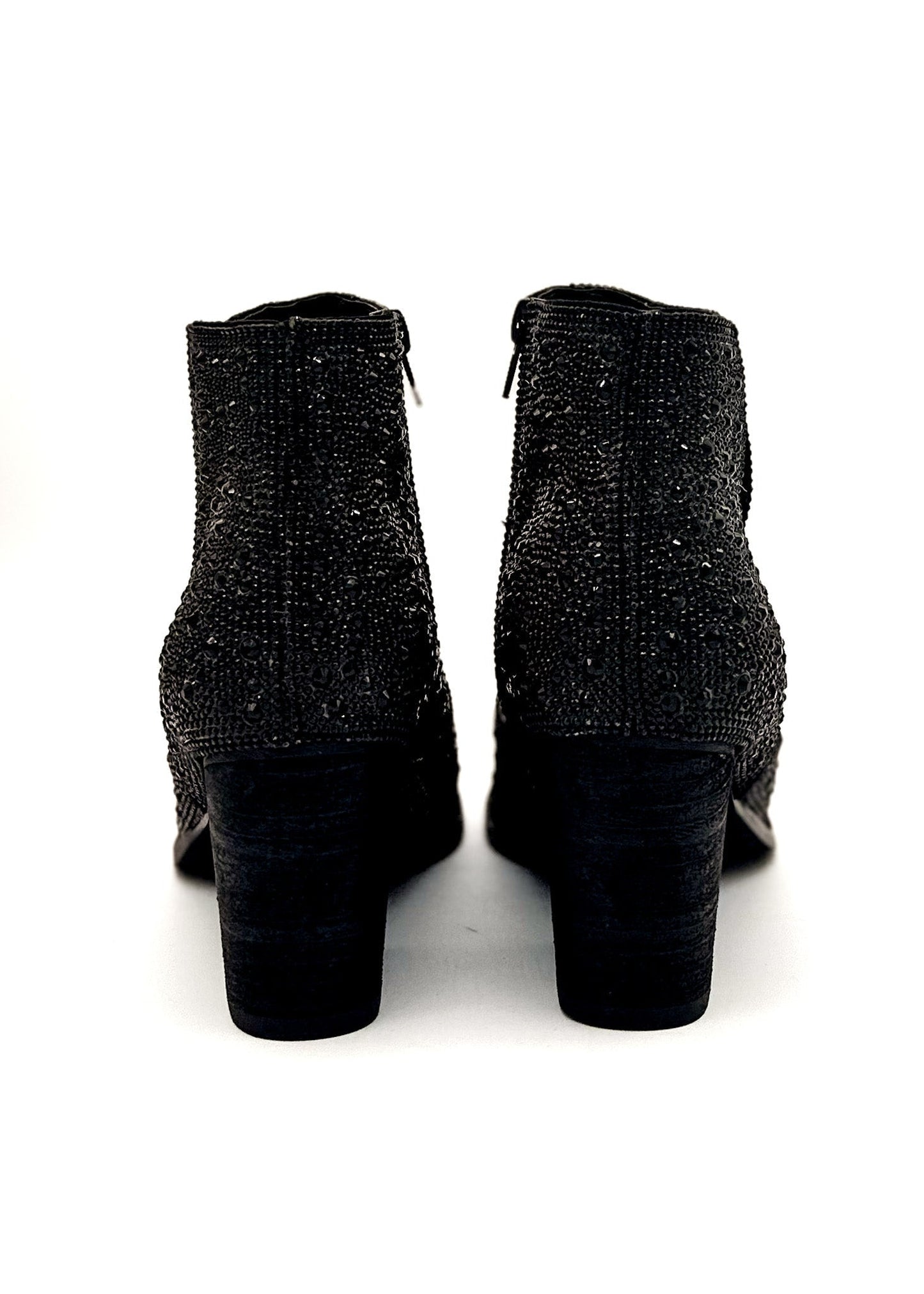 ONLINE EXCLUSIVE Shine Star Rhinestone Bootie in Black