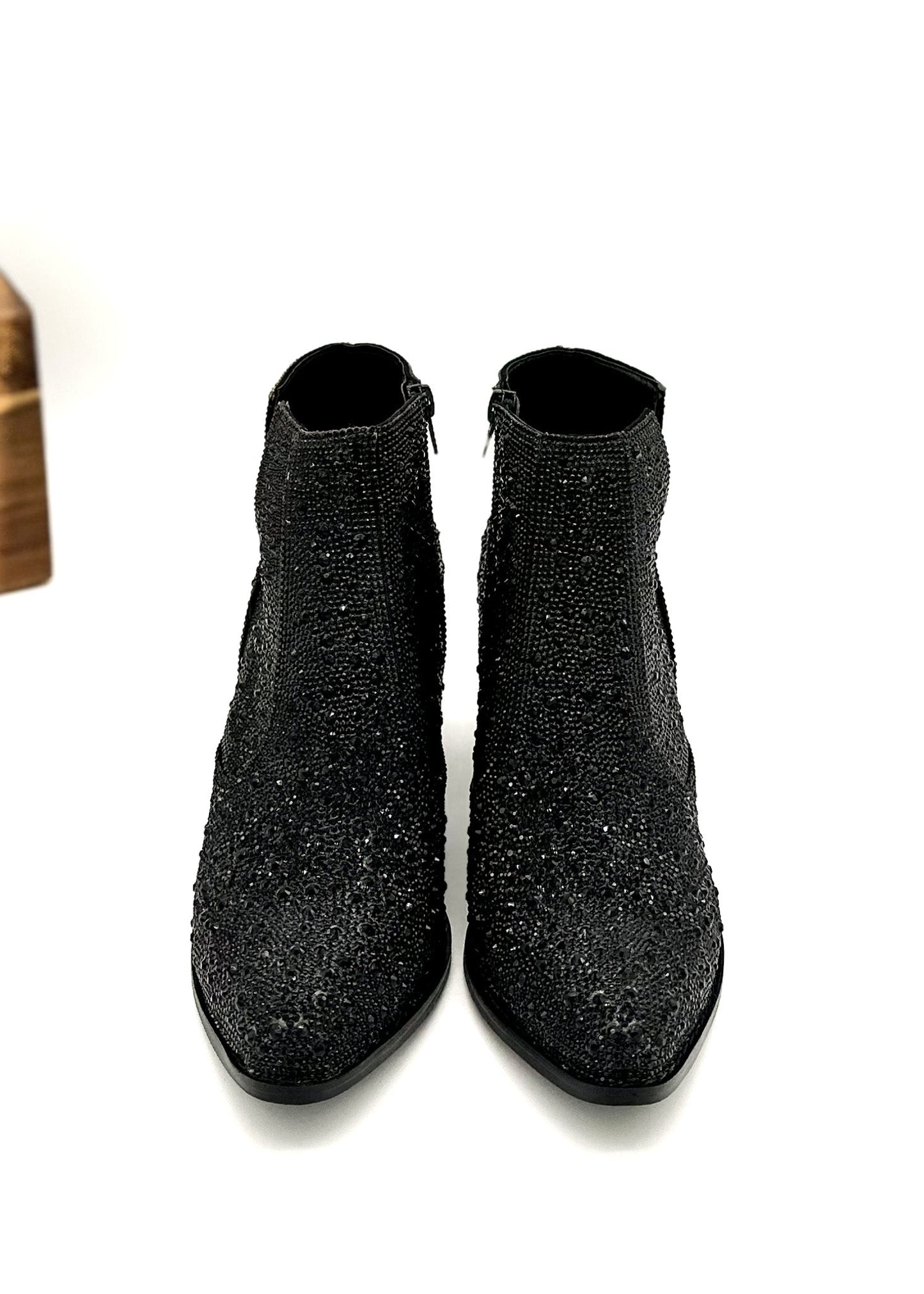 ONLINE EXCLUSIVE Shine Star Rhinestone Bootie in Black