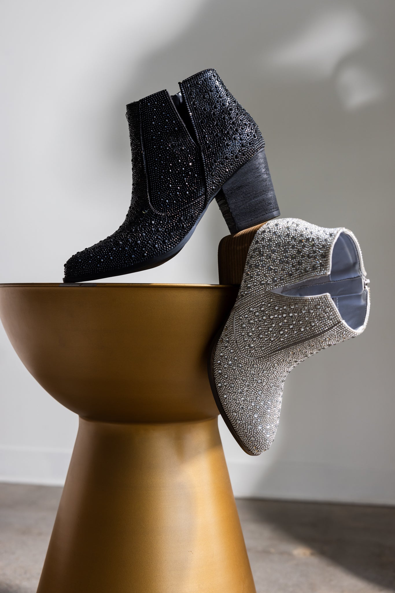 ONLINE EXCLUSIVE Shine Star Rhinestone Bootie in Black