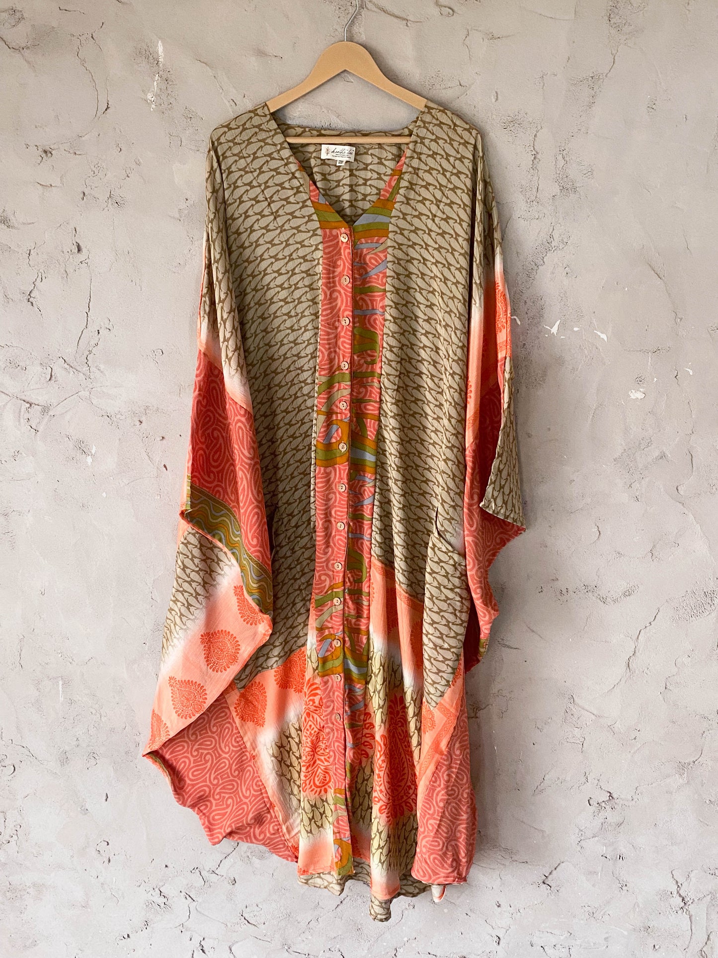 Free Size Handcrafted silk Bowie Muu Dress/kimono
