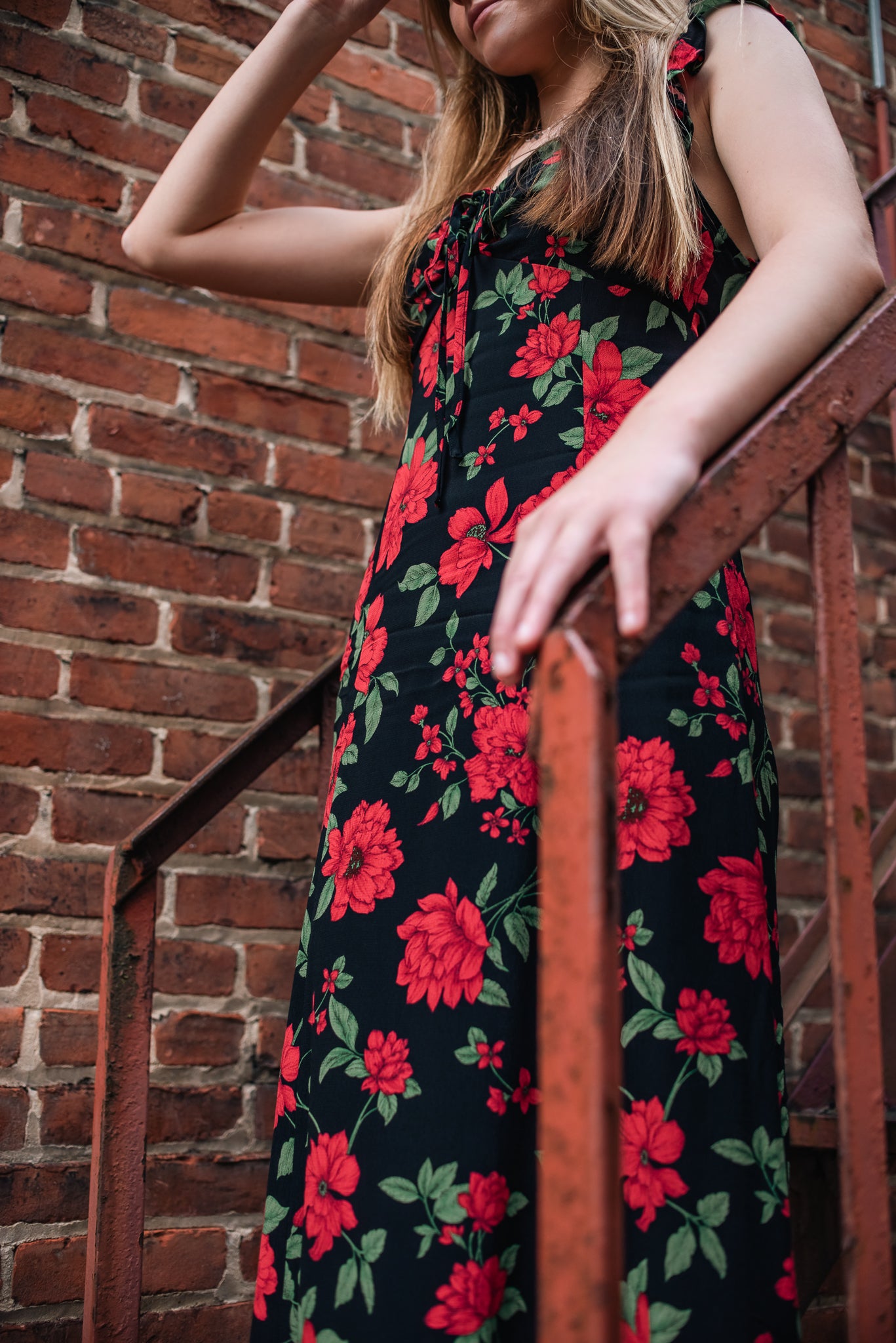 Ryan Floral midi dress