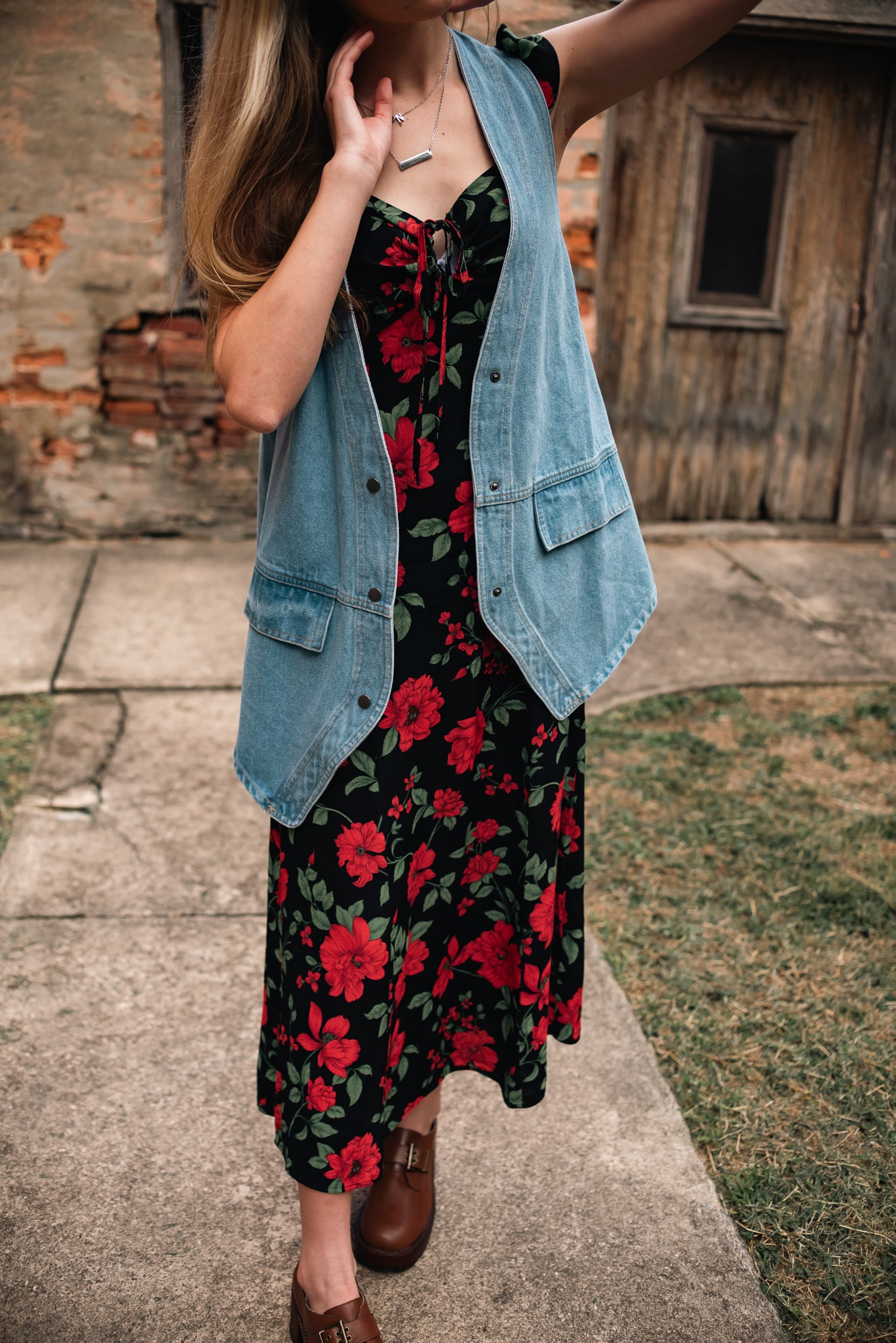 Ryan Floral midi dress