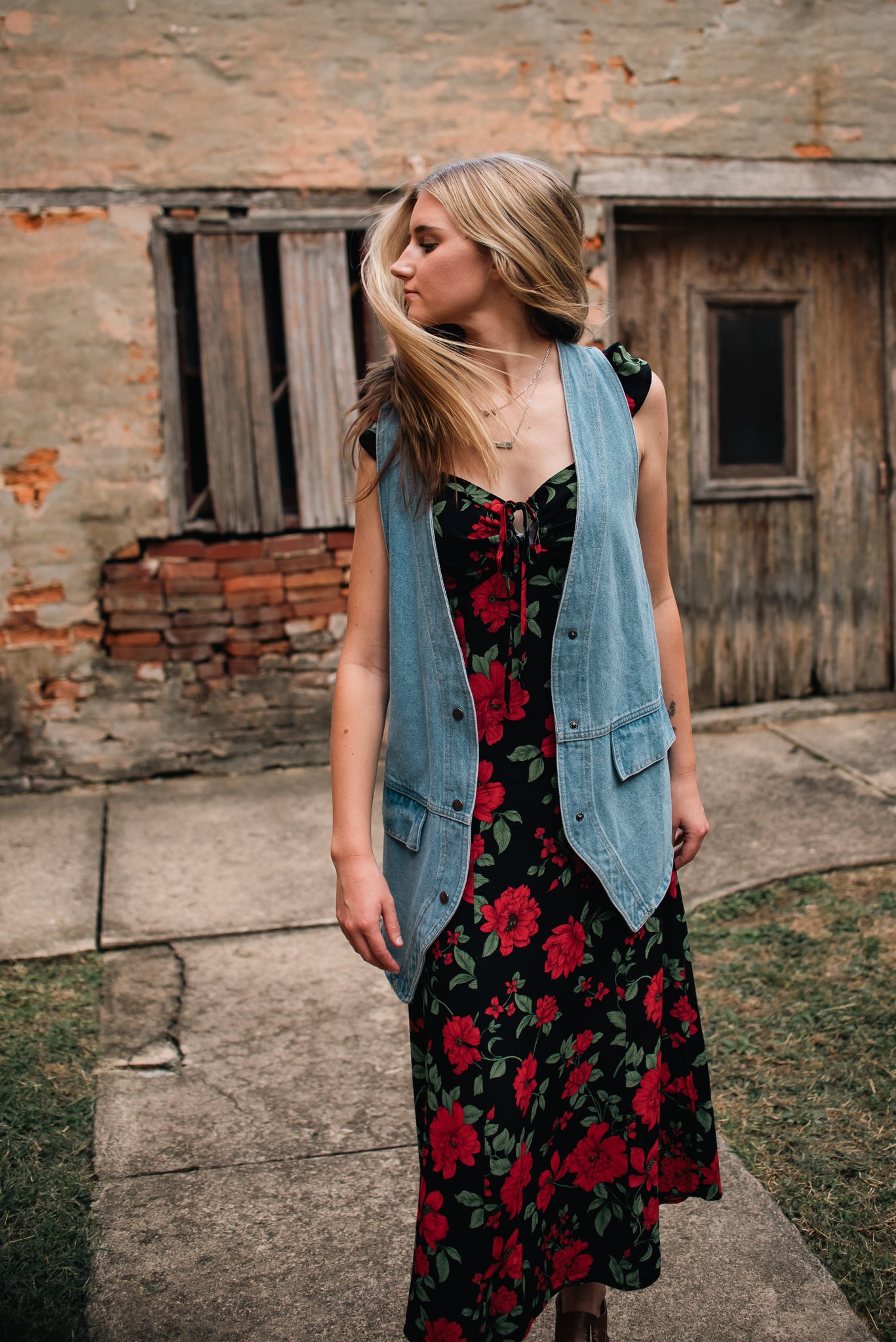 Ryan Floral midi dress
