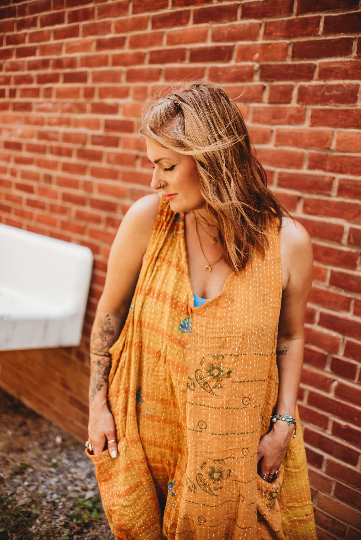 OS Handcrafted Kantha Erin Jumpsuit
