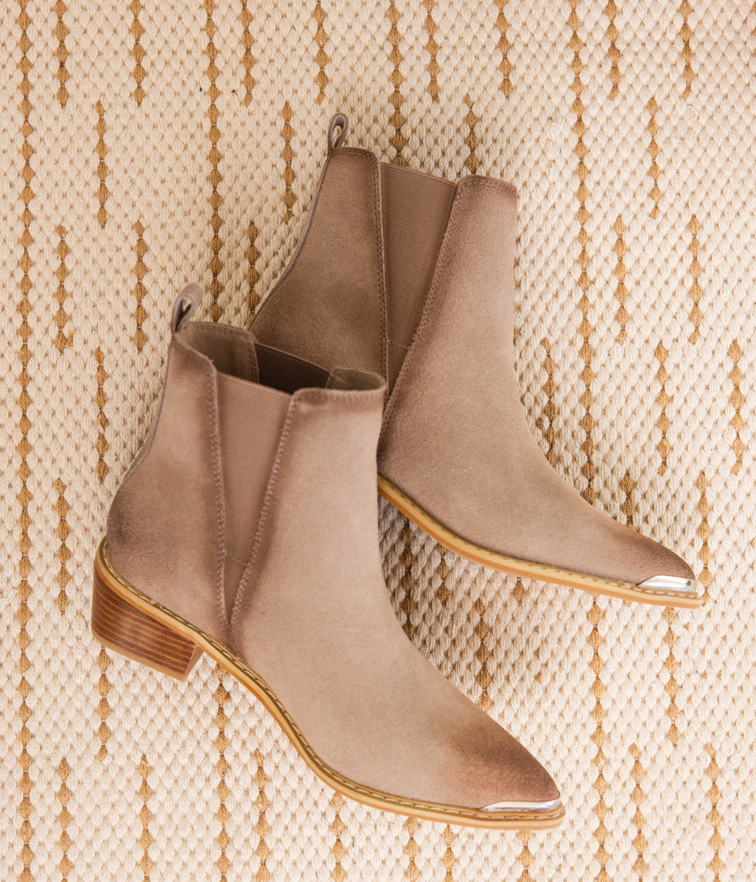 ONLINE EXCLUSIVE Wylie Suede Ankle Boot in Taupe