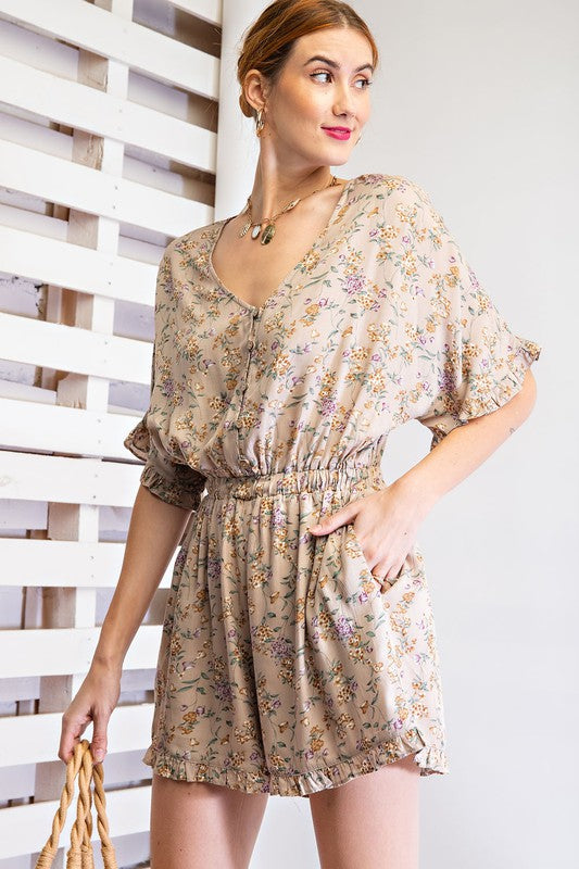 Summer Days Floral Easel Romper