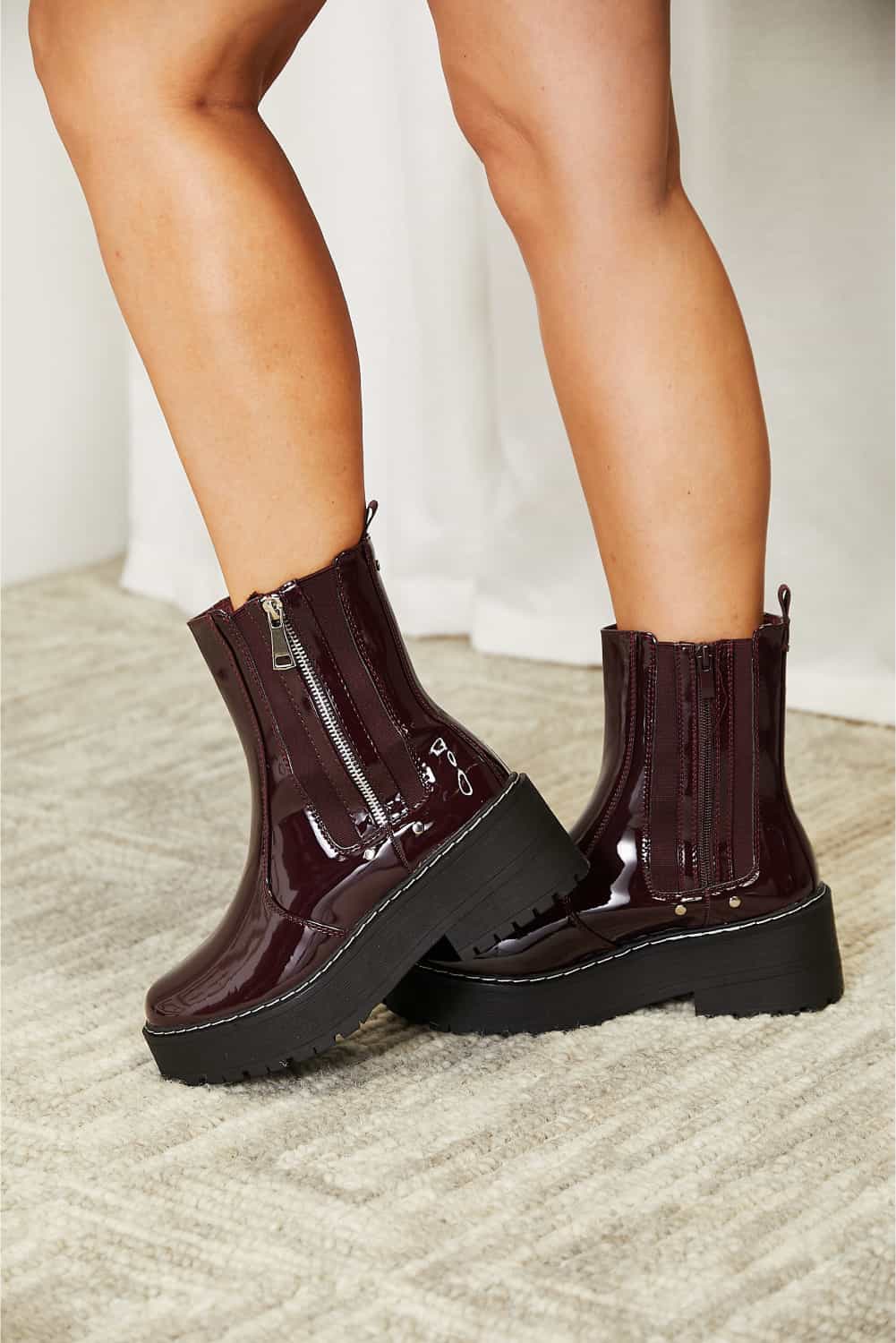 ONLINE EXCLUSIVE Forever Link Side Zip Platform Boots