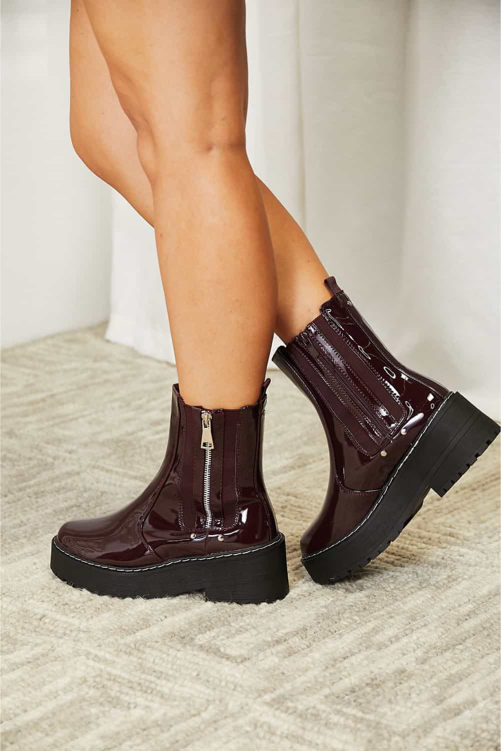 ONLINE EXCLUSIVE Forever Link Side Zip Platform Boots