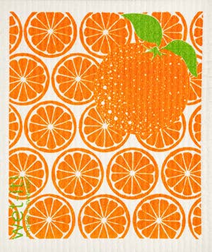 Orange Slices Swedish Cloth