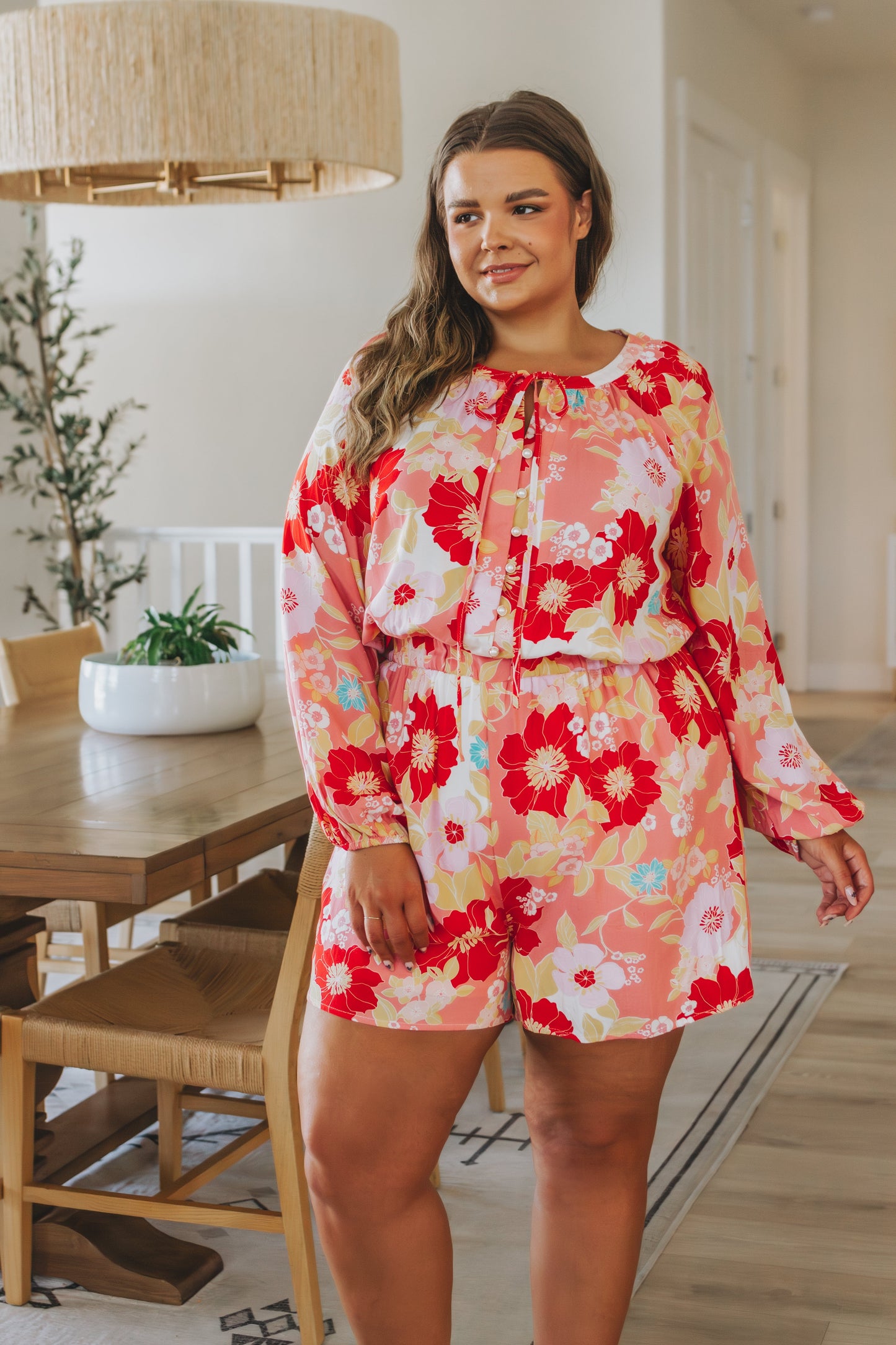 ONLINE EXCLUSIVE Rare Beauty Floral Romper