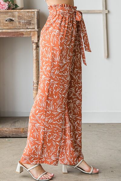 ONLINE EXCLUSIVE Heimish Printed Tied Straight Casual Pants
