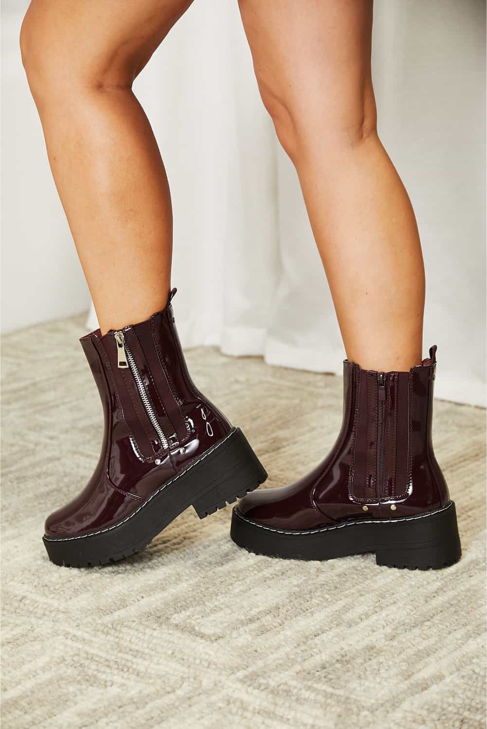ONLINE EXCLUSIVE Forever Link Side Zip Platform Boots