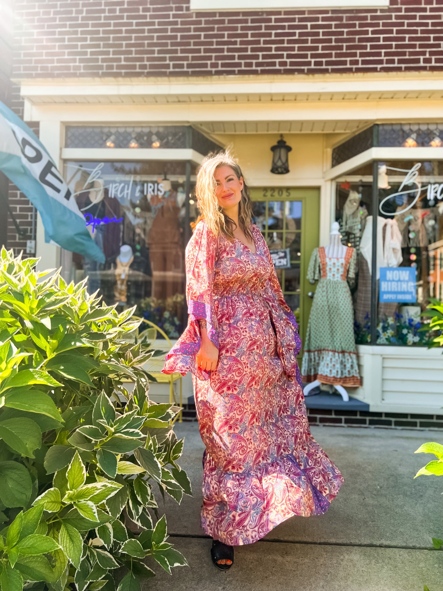 OS 2-14 Long Recycled Sari Dresses