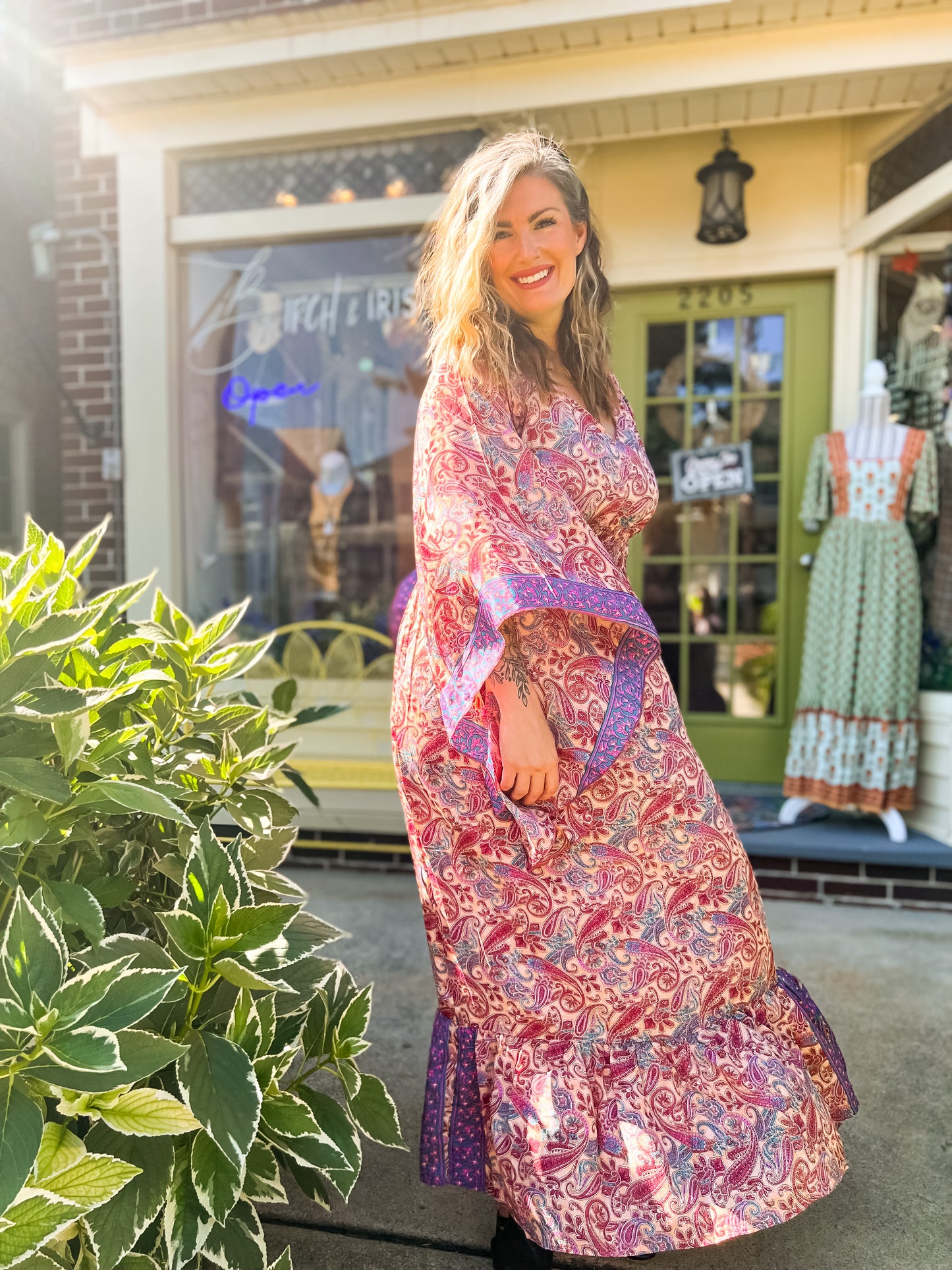 OS 2-14 Long Recycled Sari Dresses