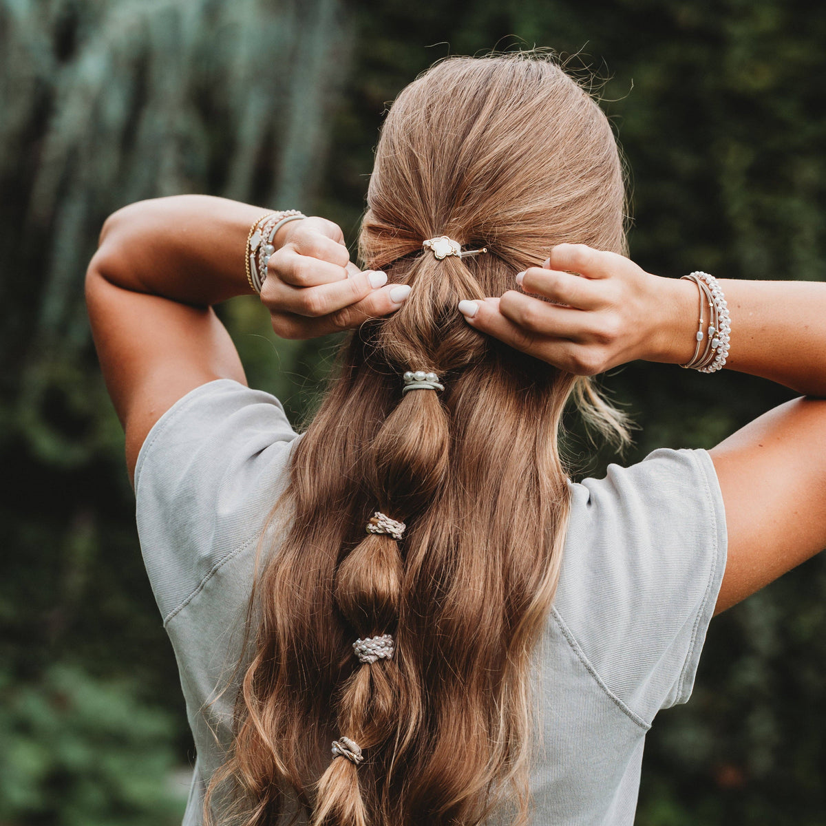 "Glimmer"  Hair Tie Bracelets