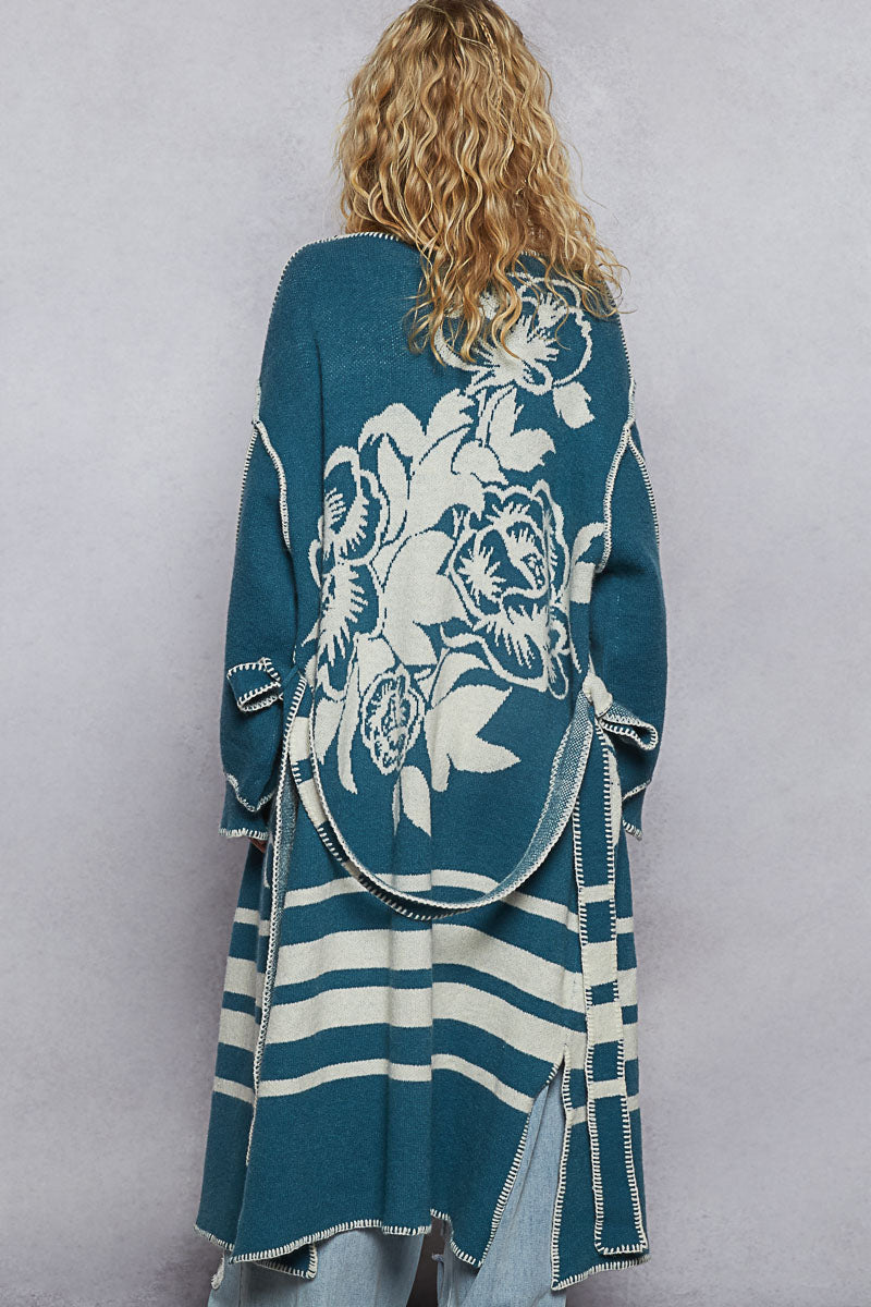 POL Ronnie open tie cardigan