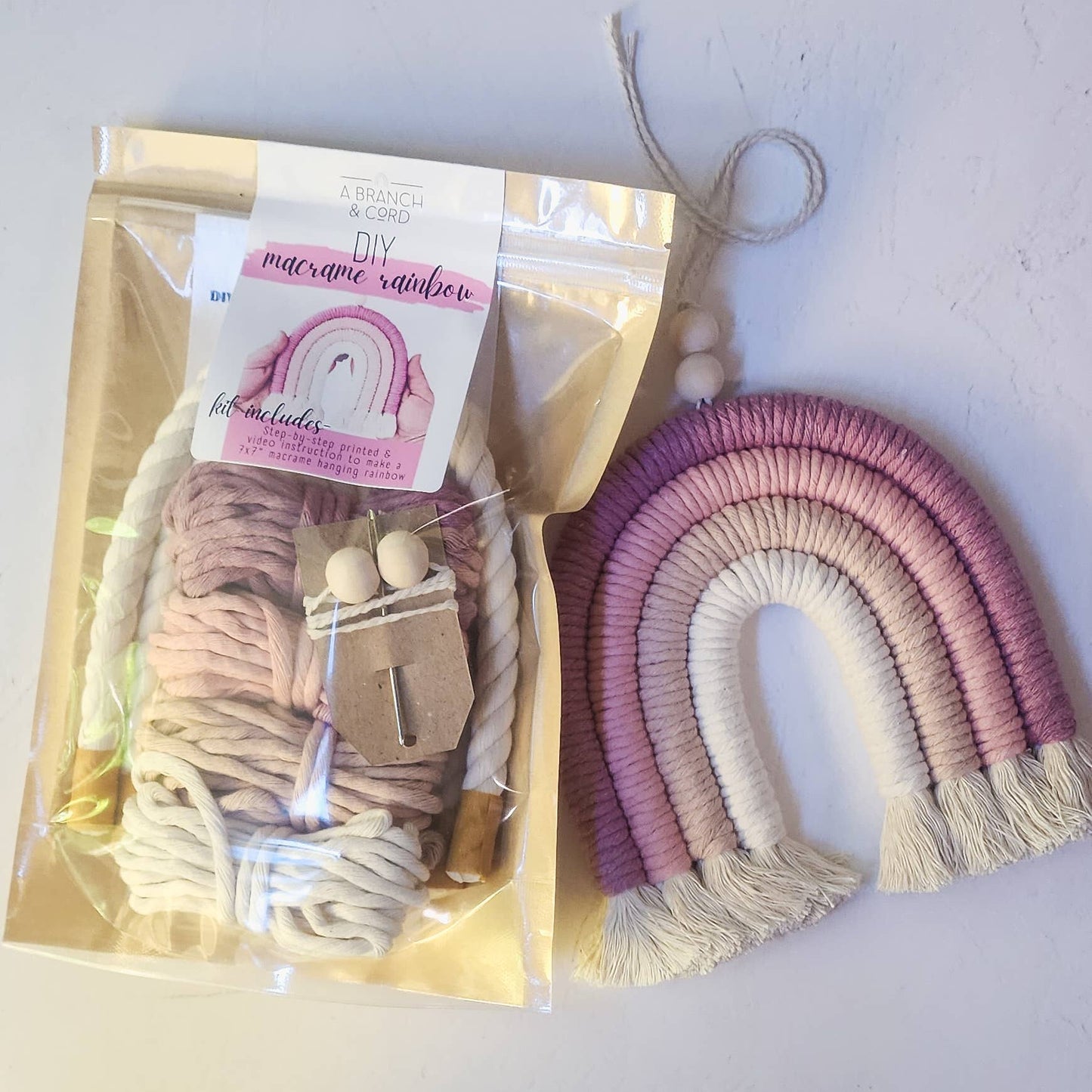 DIY Macrame Rainbow Kit / Craft/  Do It Yourself