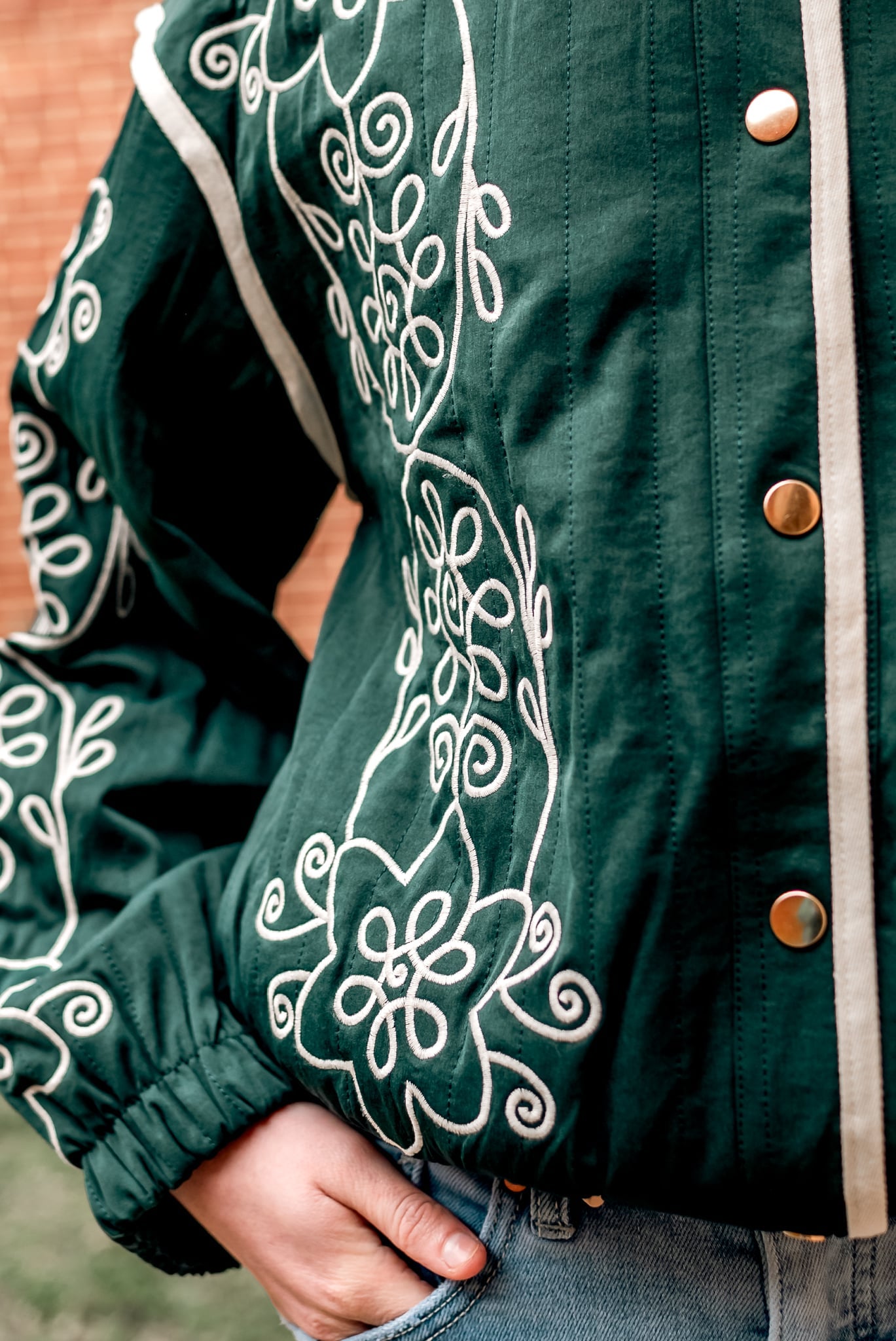 Chloe Embroidered Quilted Jacket