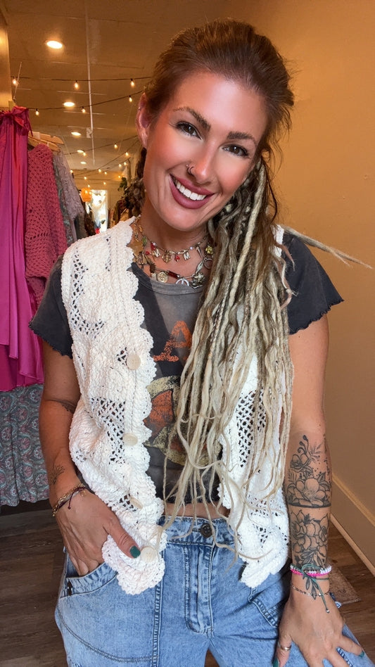 POL OS Dylan crochet soft vest