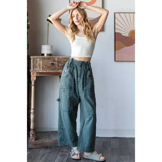Oli & Hali mineral wash cargo jeans