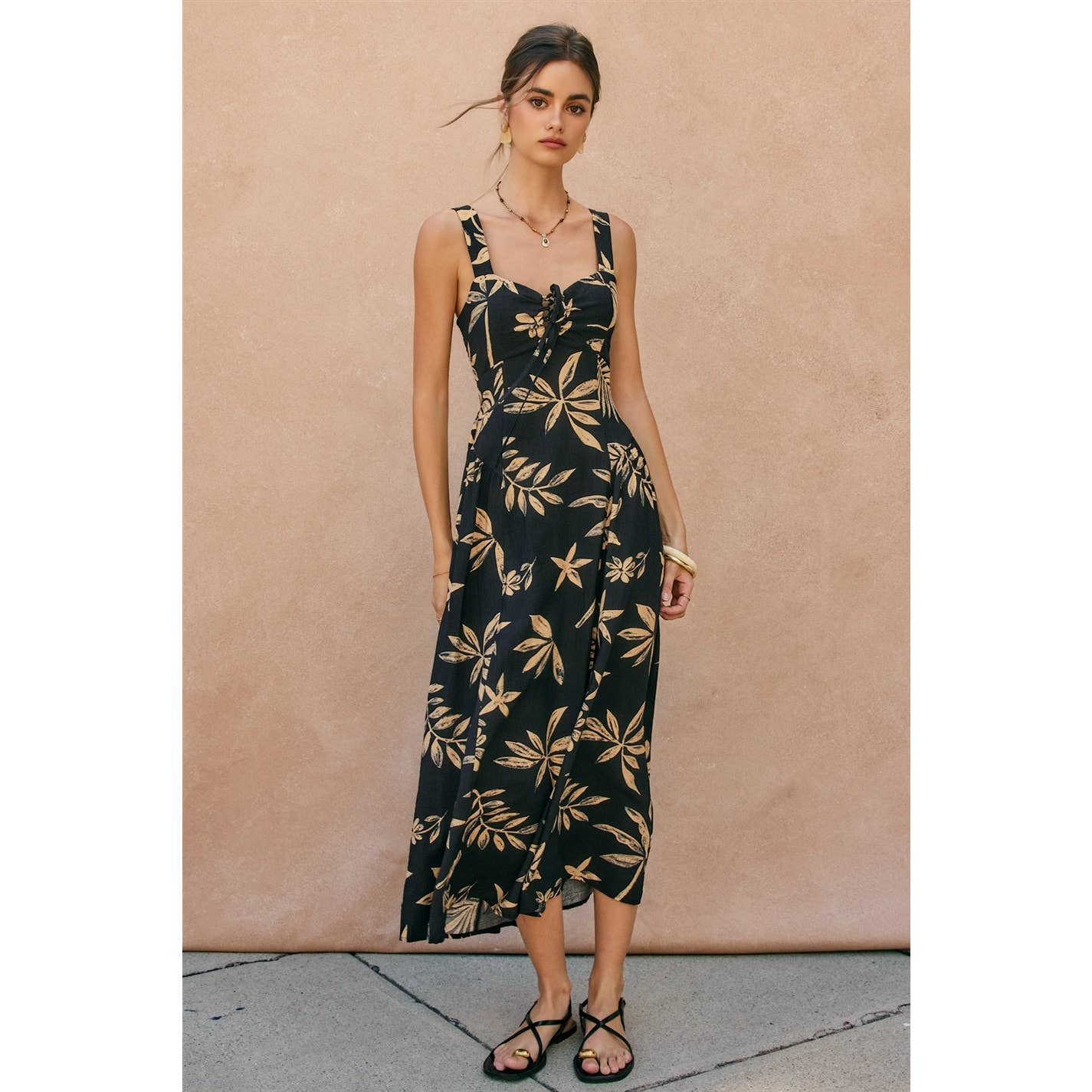 Coconut Kiss Knotted Midi Dress