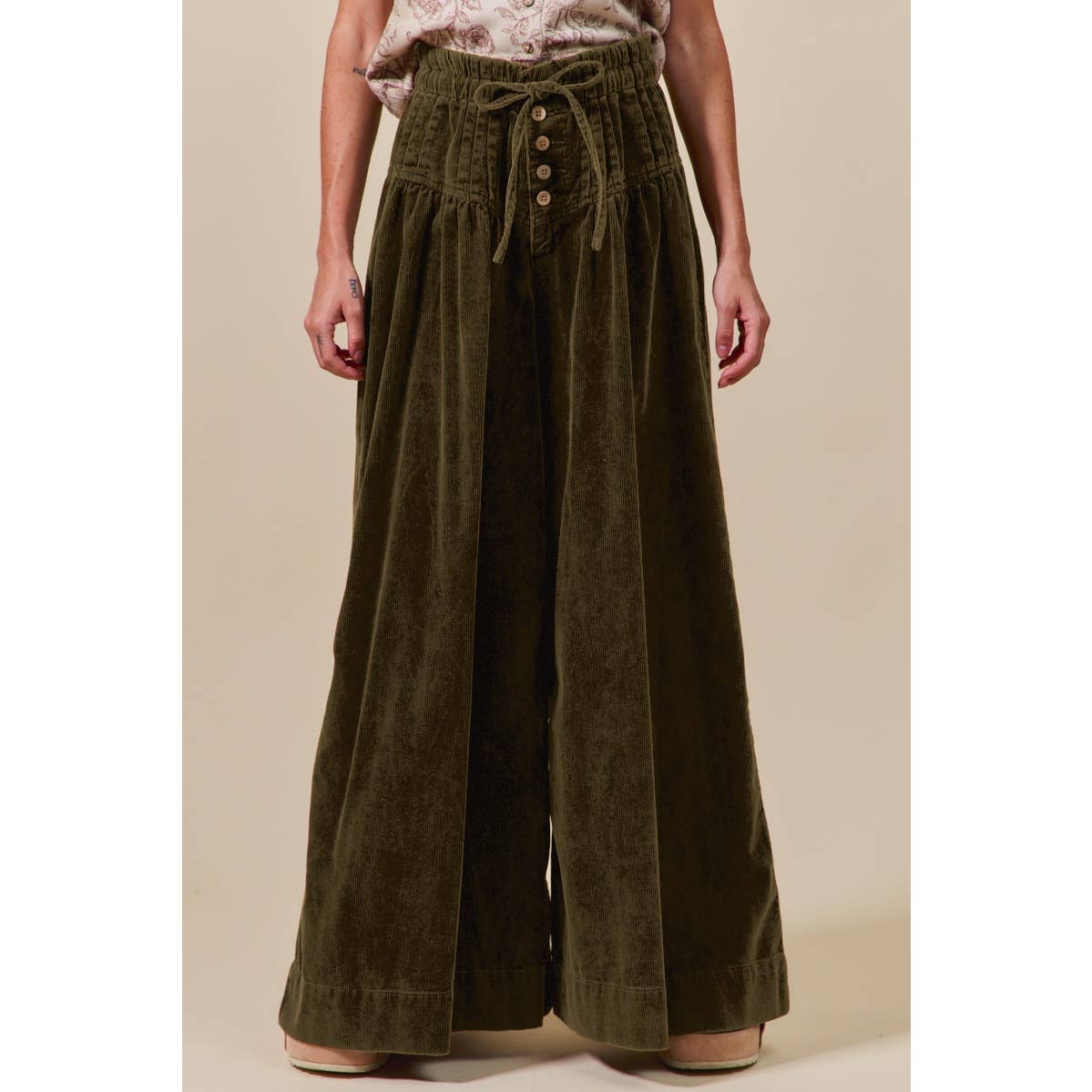 Benny corduroy wide leg pants