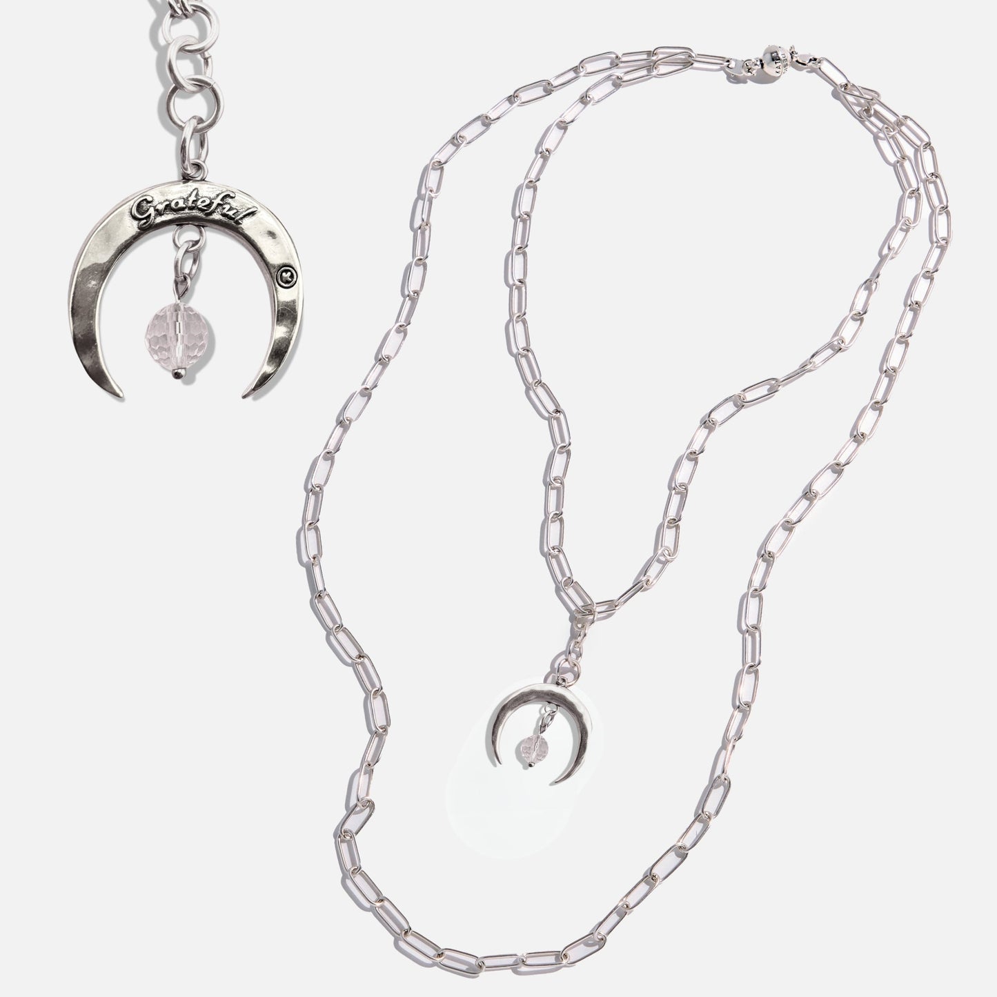 ONLINE EXCLUSIVE - Grateful crescent moon necklace