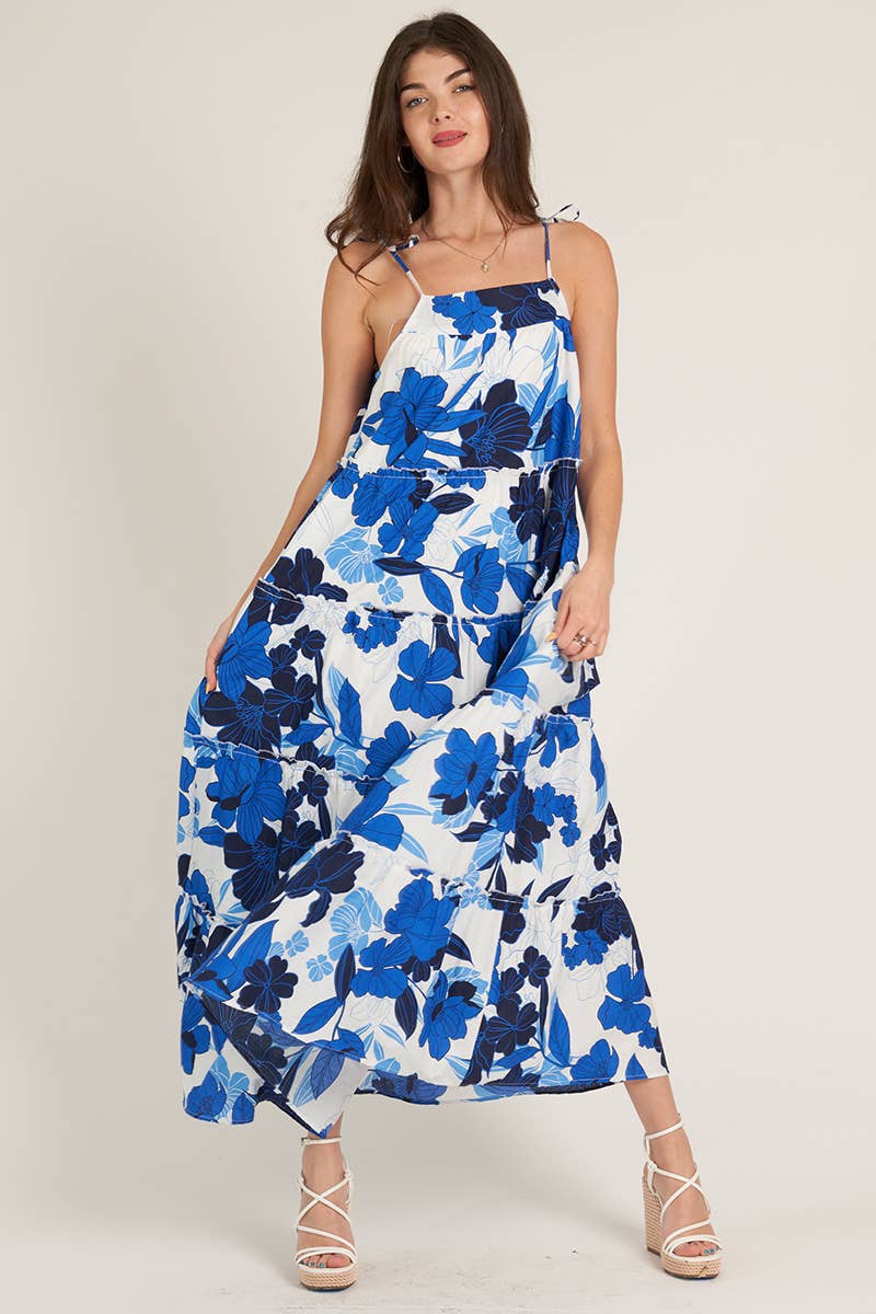 Bonnie Floral Tiered Ruffle Maxi Dress