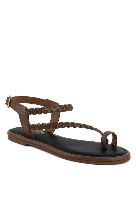 ONLINE EXCLUSIVE STALLONE Braided Flat Sandals