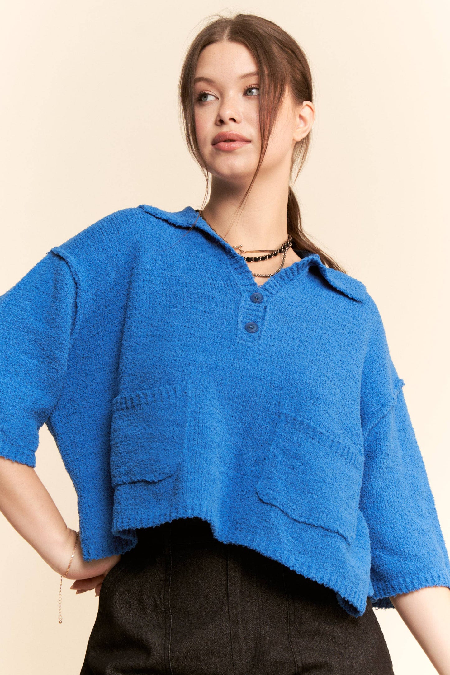 Nora v neck sweater top