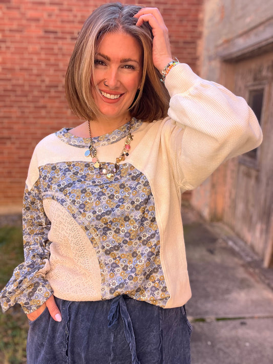 POL Tilly floral pullover top