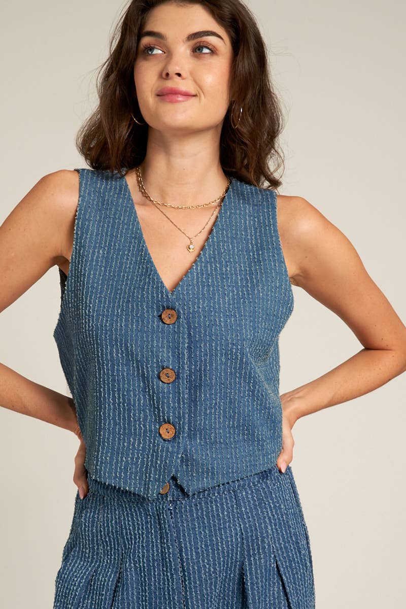 Harlee Button Down Vest