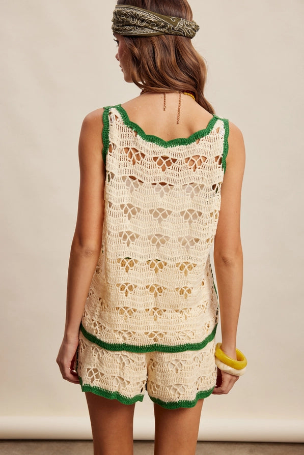 Strada crochet shorts