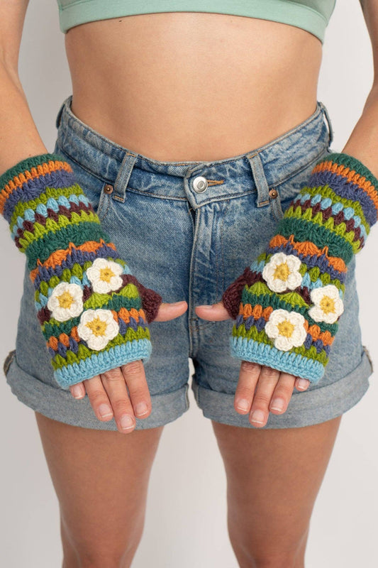 Woolen daisy Fleece Lined Hand Warmer