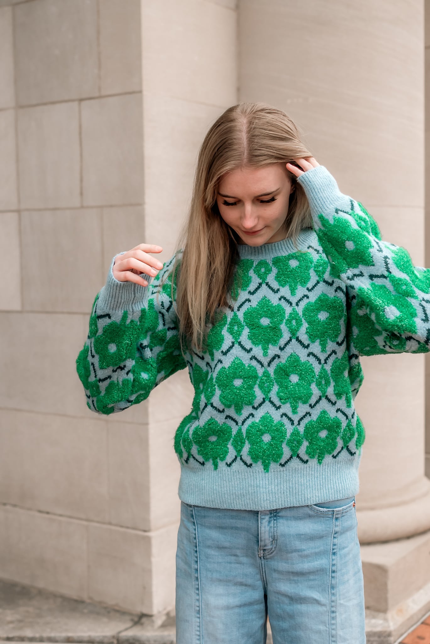 Blake retro Floral sweater