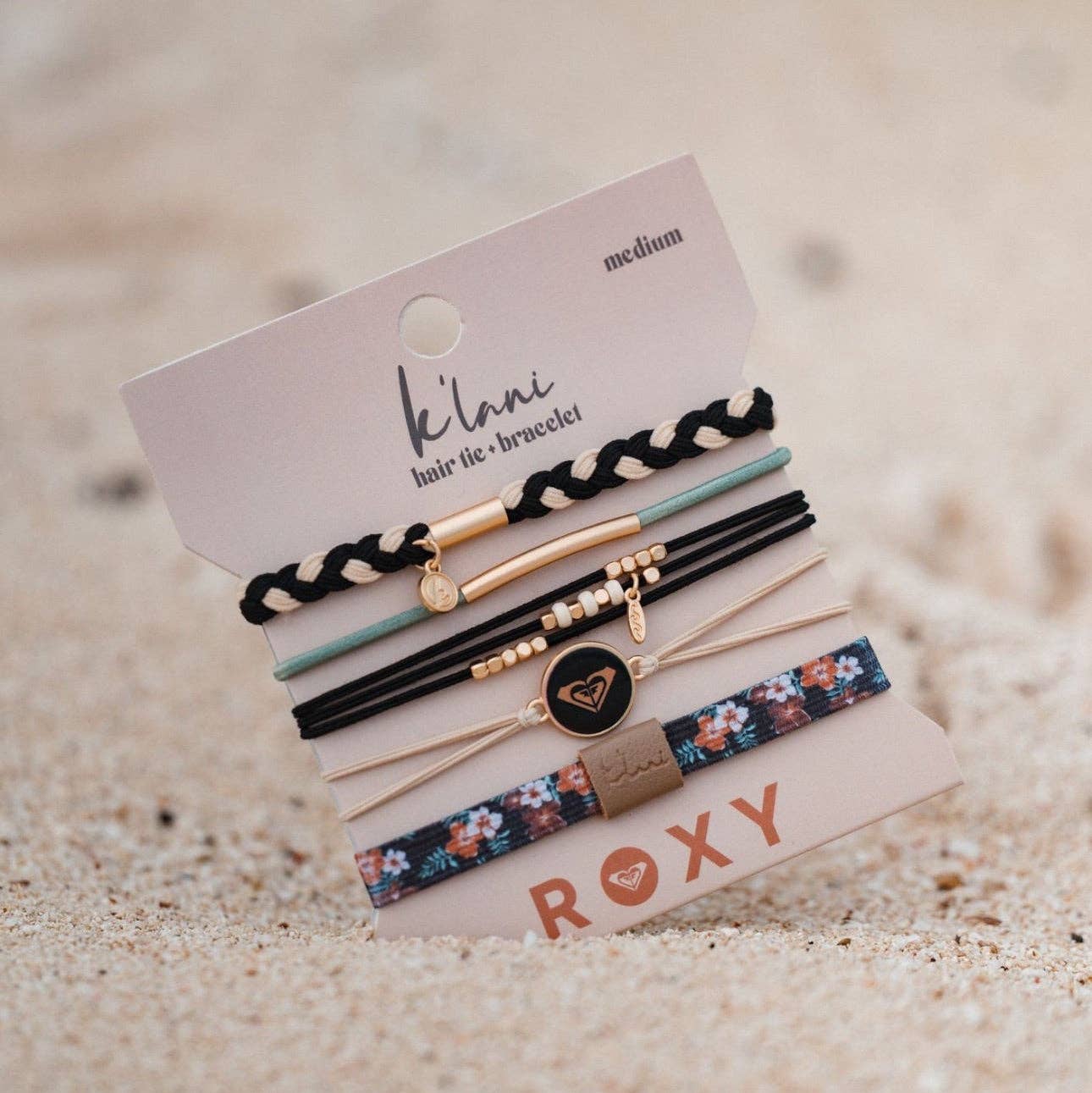 "Roxy Coastal Drift" Hair Tie Bracelets