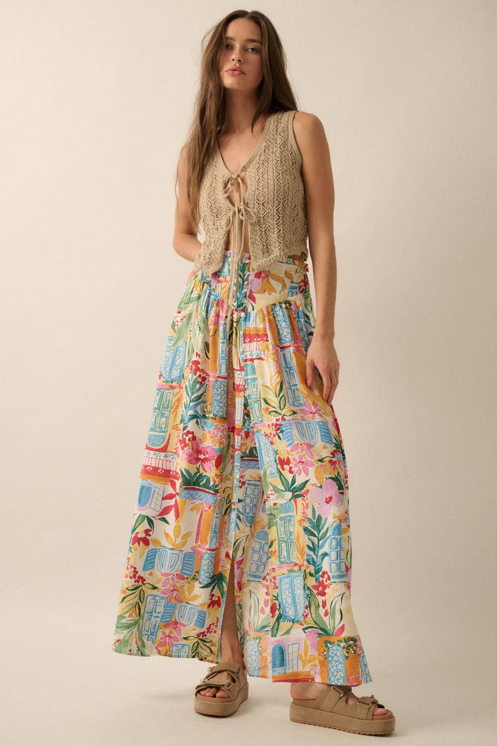 Laney Floral Maxi Skirt