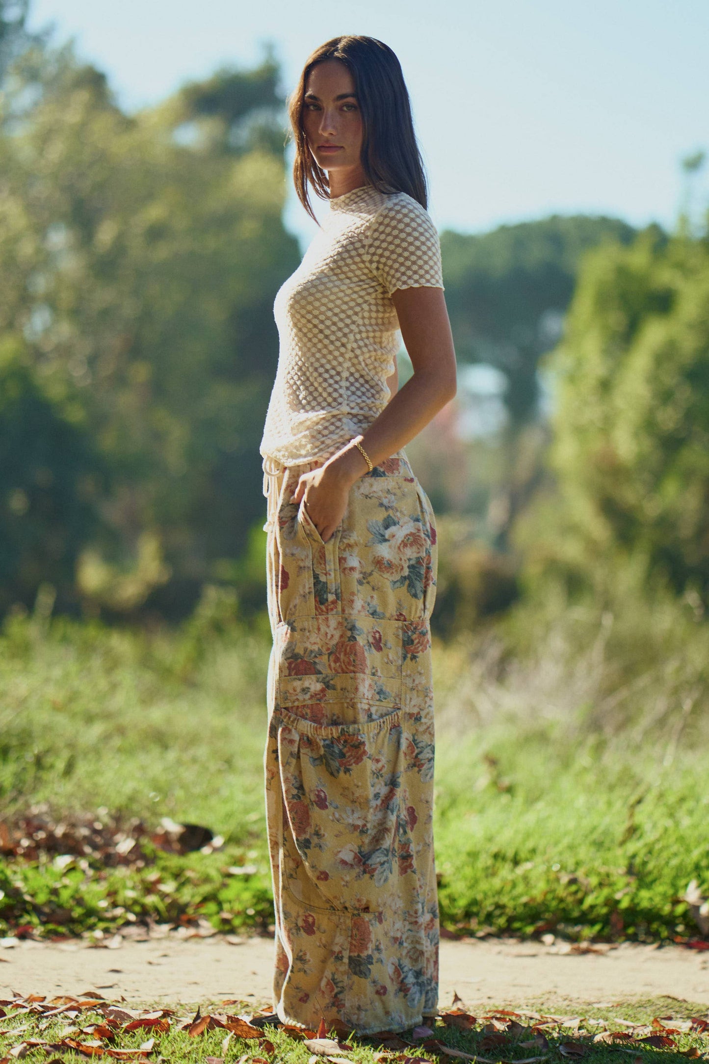 Margo floral print cargo pants