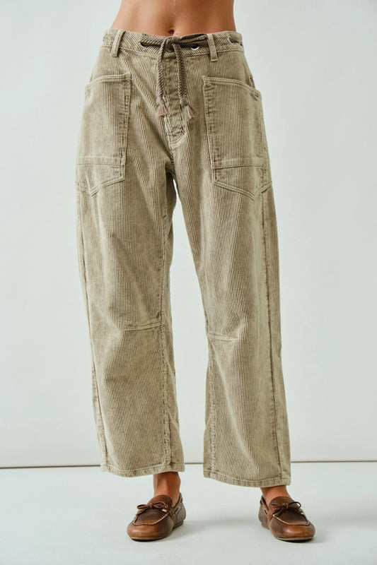 Moxie Barrel corduroy pants