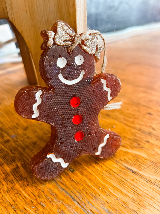 Christmas Gingerbread Woman Car Freshie